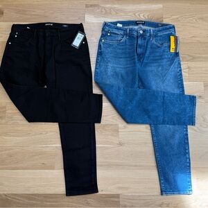 BUNDLE - Brooklyn Industries Black & Blue Slim Straight Jeans